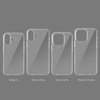 Ultra Thin Silicone Transparent TPU Case for IPhone 16/16 Plus/16 Pro/16 Pro Max