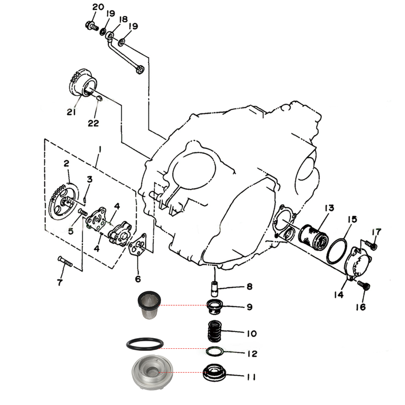 Oil Drain Plug Screen Strainer Filter For Yamaha Grizzly 400 450 600 Kodiak 400
