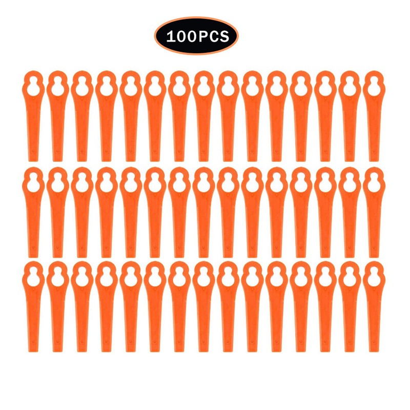 100PCS Grass Trimmer Blade Replacement Blades for Bosch Einhell Lawn Mower