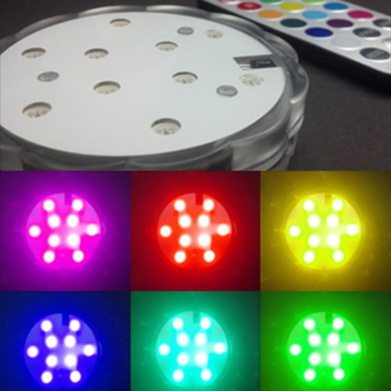 Disc Golf LED Light, Multiple Color Settings, Easy Assembly, Battery Powered(Act