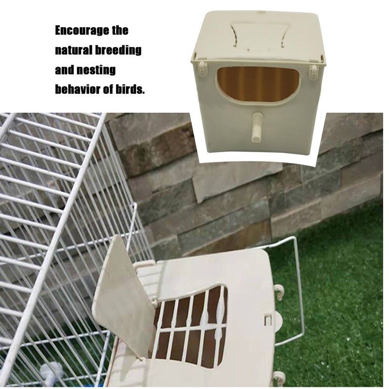 Parakeet House Breeding Mating Box Bird Nest Box Bird Cage Mount Nesting Box