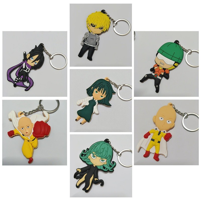 One Punch Man Japanese Anime Cartoon Keychain Key Rings