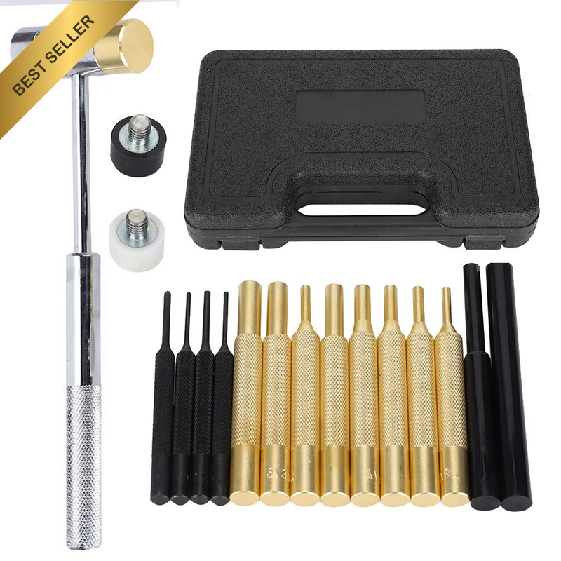 Mechanical Installation round Punches, 17Pcs Punch Set Premium Quality Pin Punch