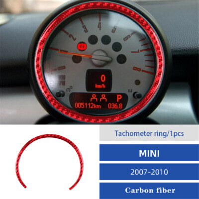 Carbon Fiber Speedometer Panel Arround Trim Cover For MINI Cooper R56 2007-10