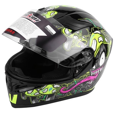 Profi Motorradhelm Integralhelm Helm Sturzhelm Rollerhelm Kopfumfang 58-60 cm DE