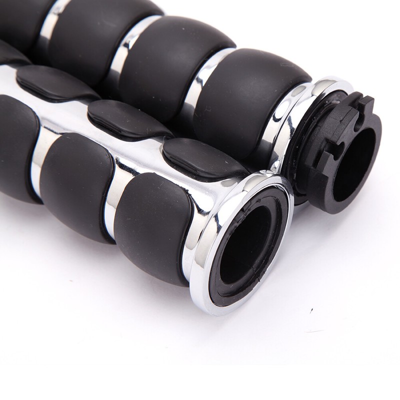 Motorcycle Chrome Handle Bar Hand Grip For Harley Davidson Softail Fatboy FLFB