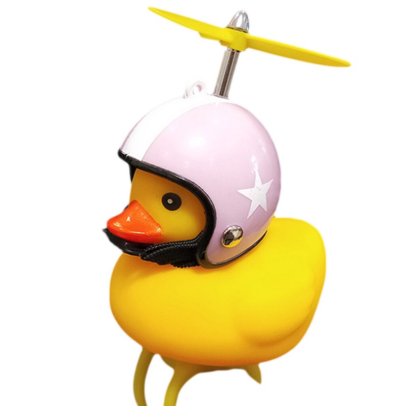 Mini Light Shining Rubber Duck Bell Bike Bicycle Bells Motorcycle Handlebar funn