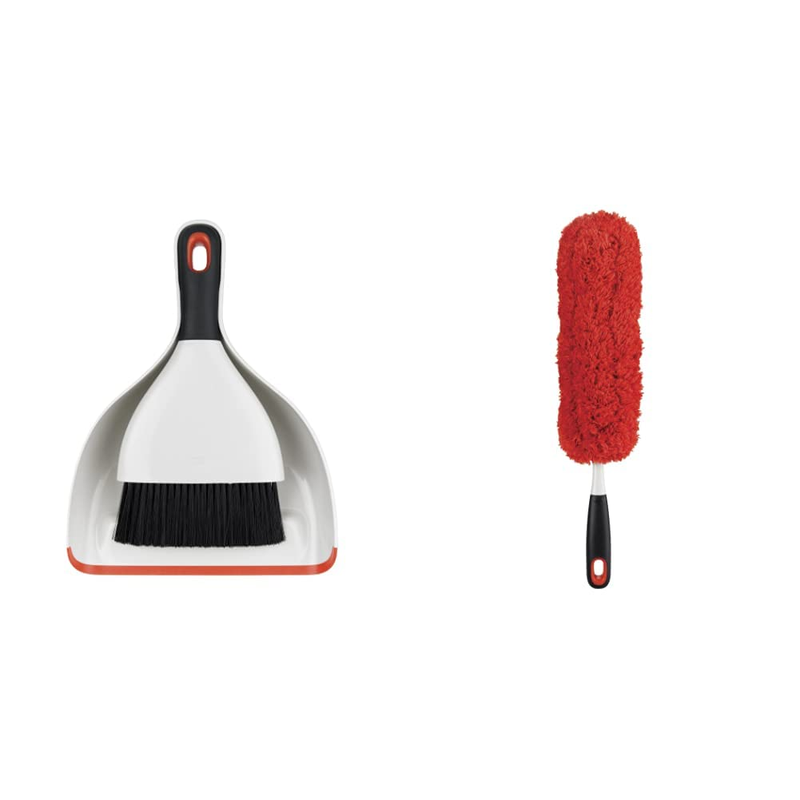 OXO Good Grips Dustpan and Brush Set & Good Grips Microfiber