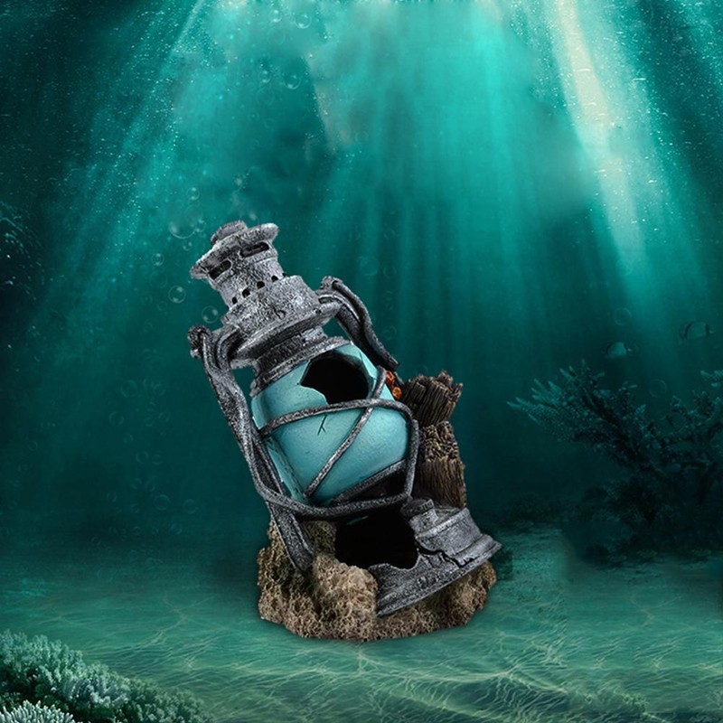 Aquarium Landscaping Lamp House For Fish Tank Ornament Decoration