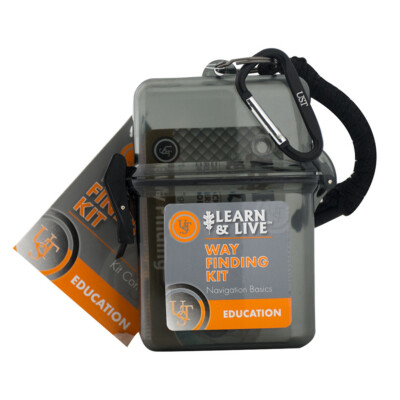 UST Learn and Live Way Finding Kit With 9 Cards Case and Compass