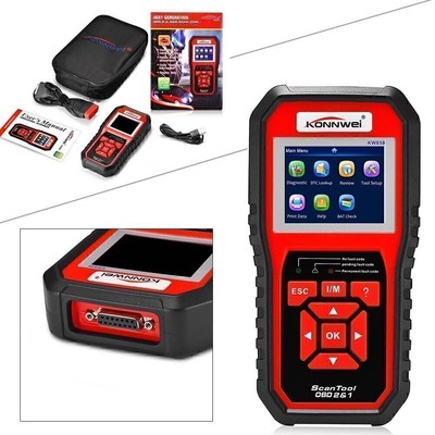 Automotive Diagnostic Code Scanner Tool Multilingual OBD2 KONNWEI KW850 Kit Set