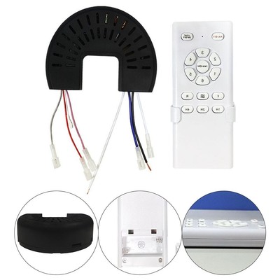 DC Frequency Conversion Ceiling Fan Light Remote Control Kit for 24V 6 Speed
