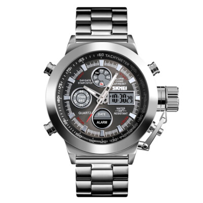 SKMEI Men Watch Sport Business Date Analog Digital Watch 3Bar Waterproof 1515 1x