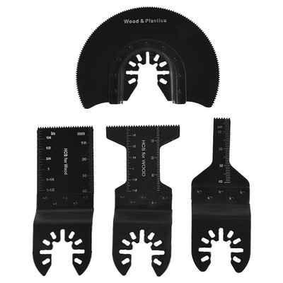 4pcs/set E-cut Saw Blades Semi-Circular Segment Cutter Oscillating Multi Tool
