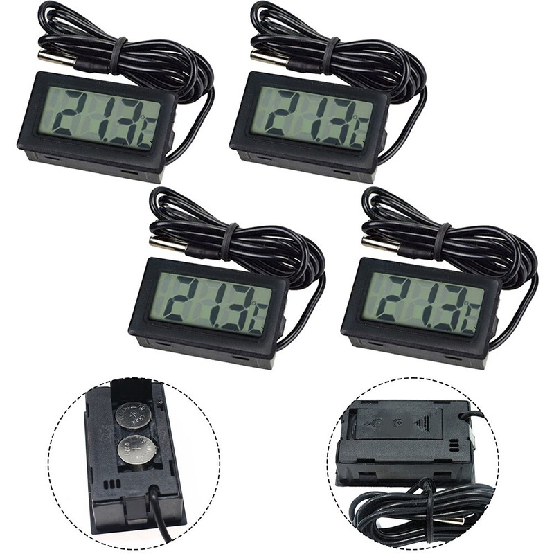 Clear Display Temperaturw?Chter F??R K??Hlschrank Gefrierschrank Aquarium Schwa