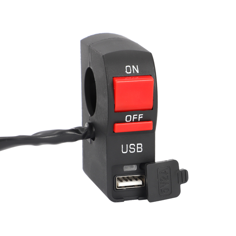 For KLX110 & CRF110 Pitbike Plug&Play LED Headlight Light Bar Kit w/ USB Switch