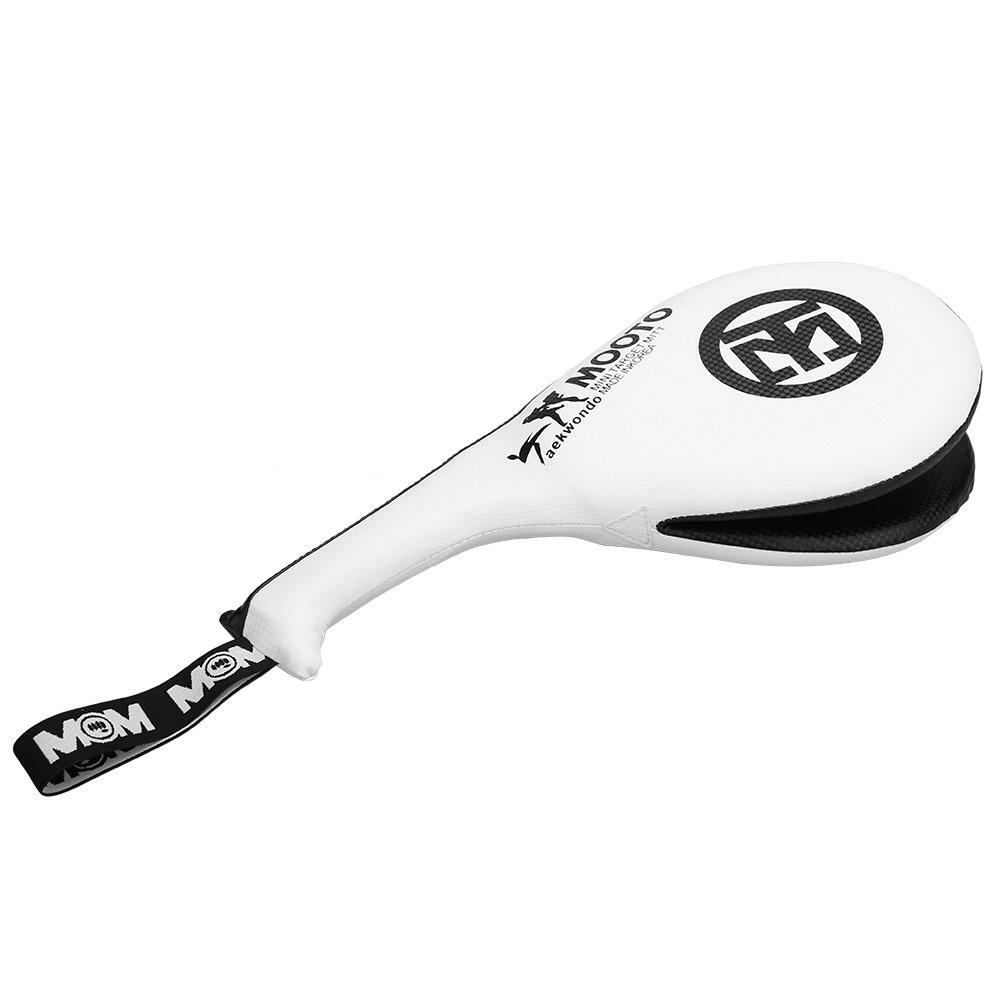 Children Adult Boxing Taekwondo Foot Pu Target Hand Kick Pad Punching Bag White Strike Pads Mitts Training Equipment Supplies