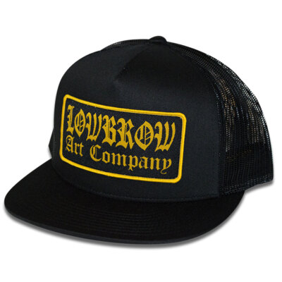 Lowbrow Art Company Classic Trucker Hat Dwight Francis Tattoo Black Baseball Cap