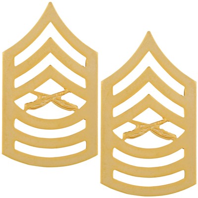 Marine Corps Master Sergeant Rank Gold Pair