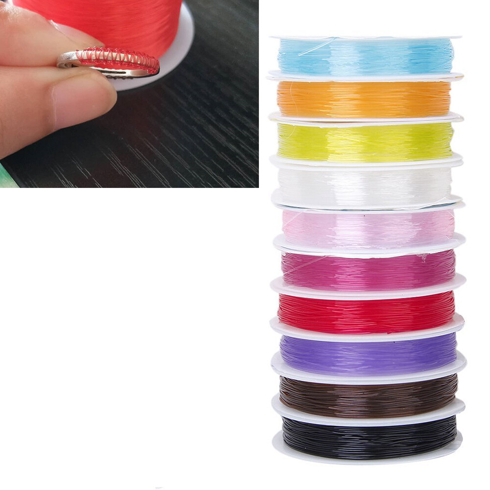 5 Rolls Strong Elastic Beading Thread Cord Bracelet String For Jewelry Making UK