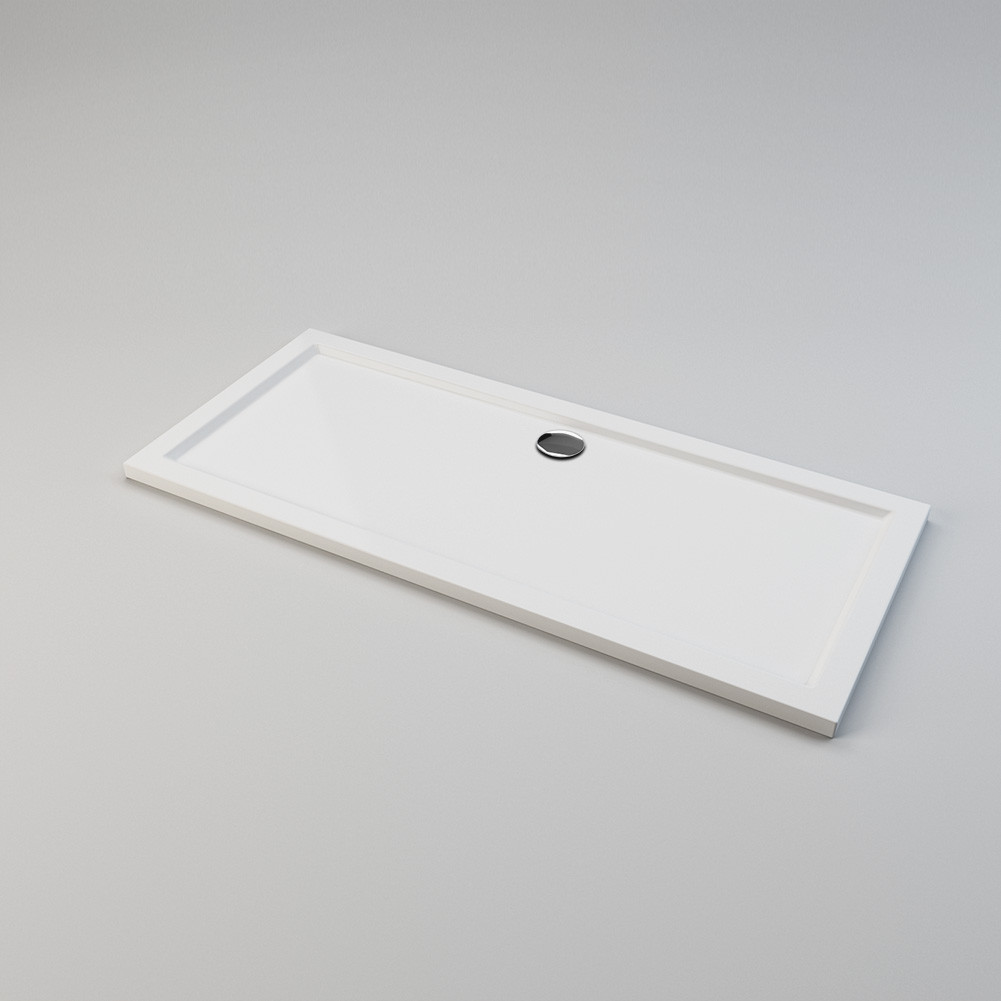 1700x700/760/800/900 White Rectangle Stone Walk In Shower Tray&Waste