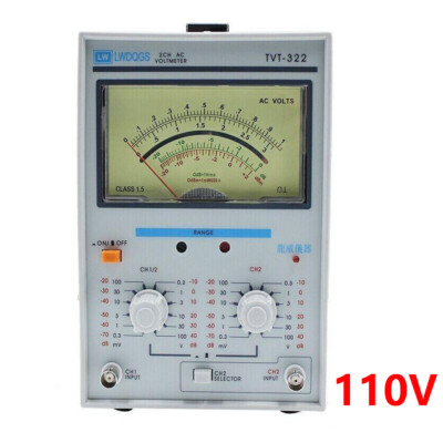 300uV-100V Double Needle Millivoltmeter Voltage Double Pointer Display