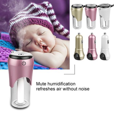 Portable USB Mini Car Aromatherapy Aroma Humidifier Air Diffuser Purifier 50Ml W