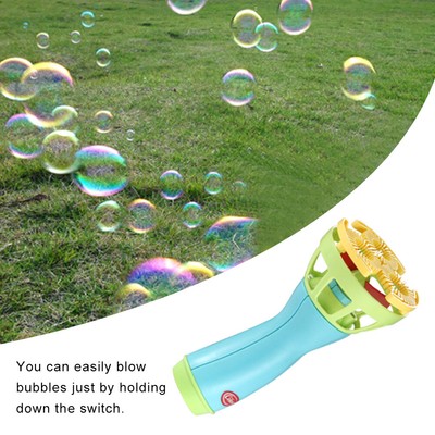 ABS Battery Powered For Kids Handheld Portable Electric Bubble Machine With Fan