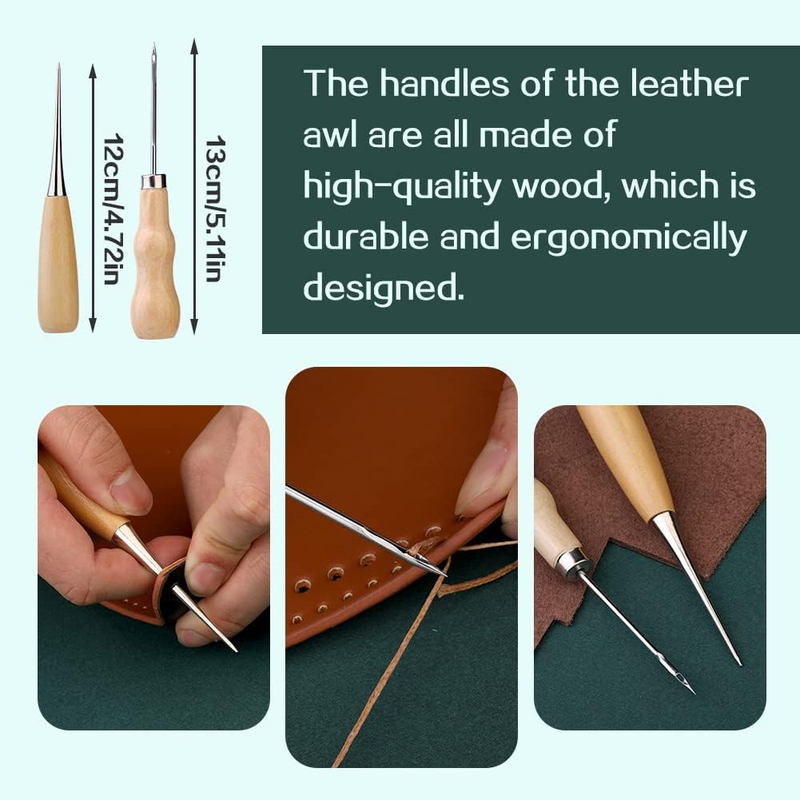 Leather Working Tools, Leather Craft Tools and Supplies with Waxed Thread Punch