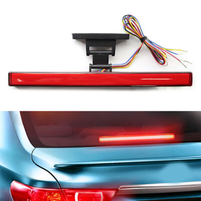 12V Universal Car High Mounted 3rd Third Brake Light Lamp Red US