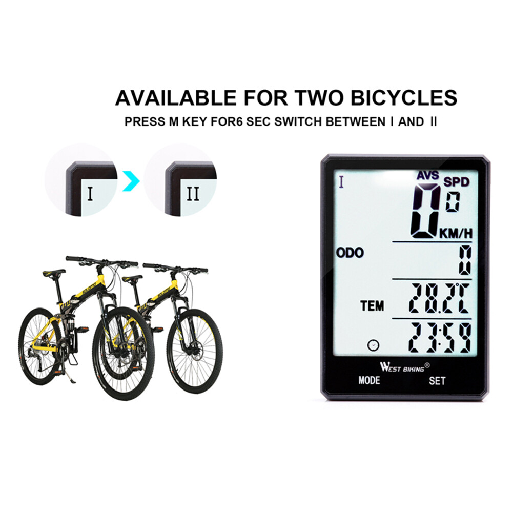 Waterproof Wireless Digital Cycle Bike Computer Bicycle 