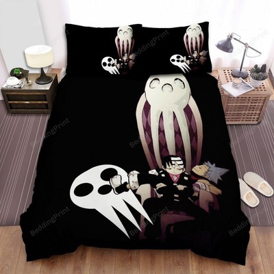 Soul Eater Death The Kid And Soul Evans Quilt Duvet Cover Set Bedspread