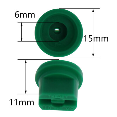 Flat Fan Spray Nozzles Spraying Tips 110 Degrees6 Colors Deflector 0.2-0.5 Mpa