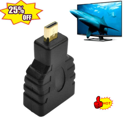 Universal Micro D-Type HDMI-compatible to HDMI-compatible Converters Adapter -US