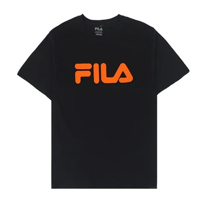 

Fila Мужская футболка Классический логотип Графический принт Повседневная футболка с коротким рукавом, Classic Logo