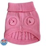 FAMI Dog Clothes Dogs Sweater Soft Puppies Clothing Winter Puppy Sweaters Warm Outfit for Dogs Small XS S Cat Apparel (Pink,Large)