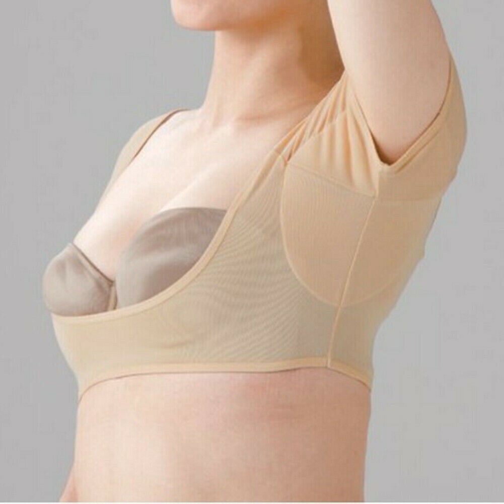 Underarm Armpit Sweat Pads Dress Shields Sew In Mesh Top T Shirt Gym Vest