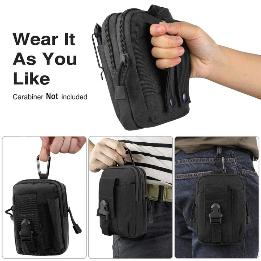 Universal Tactical Military Molle Cell Phone Holster Pouch Waist Pack Belt Bag