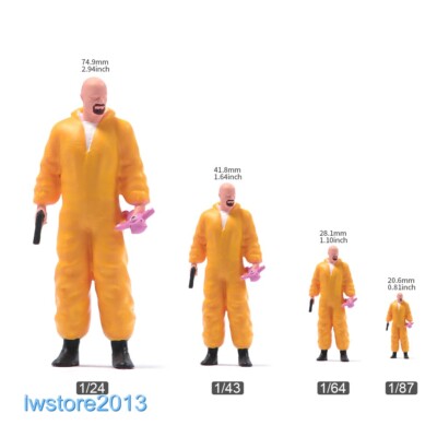 1/87 Breaking Bad Man Scene Props Miniatures Figures Model For Cars Vehicles Toy