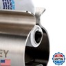 Toothpaste Tube Squeezer - Set of 3 Toothpaste Squeezer Rollers, Metal Toothpaste Tube Wringer Seat Holder Stand XYKEEY (Sliver)