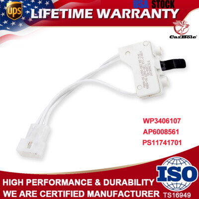 Dryer Door Switch WP3406107 AP6008561 For Whirlpool Sears Kenmore PS11741701 NEW