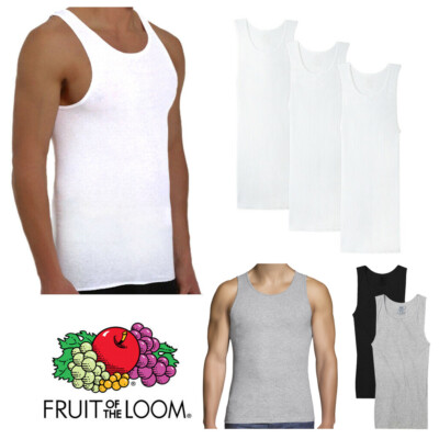 fruit of the loom men's sleeveless tee