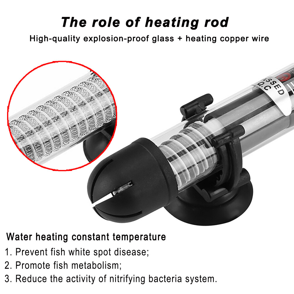 25W-100W-300W Aquarium Water Submersible Heater Fish Tank Water Auto Thermostat