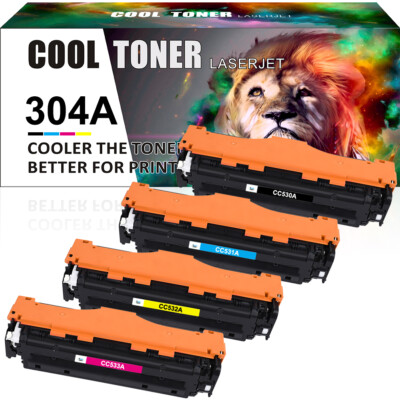 Black Color Toner CC530A 304A For HP LaserJet CP2025dn CP2025n CM2320nf MFP lot