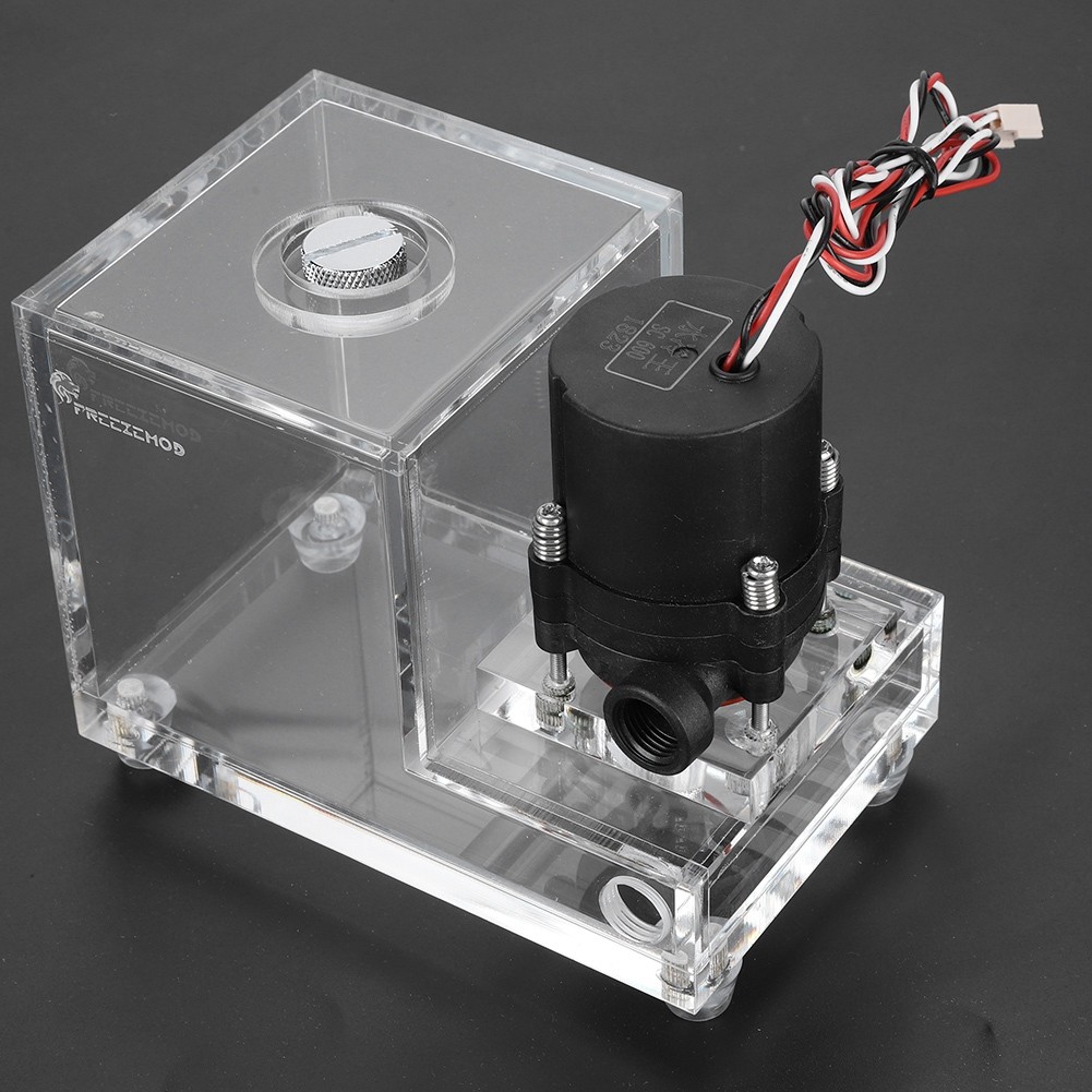 DC12V 600ml 600L//H Water Tank Reservoir Pump Combo For PC Water Cooling System