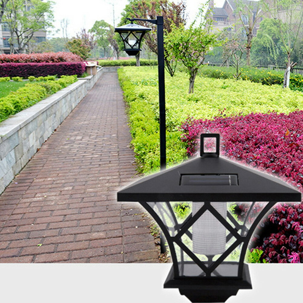 Solar Powered Led Lantern Light Garden Path Yard Decor Lamps