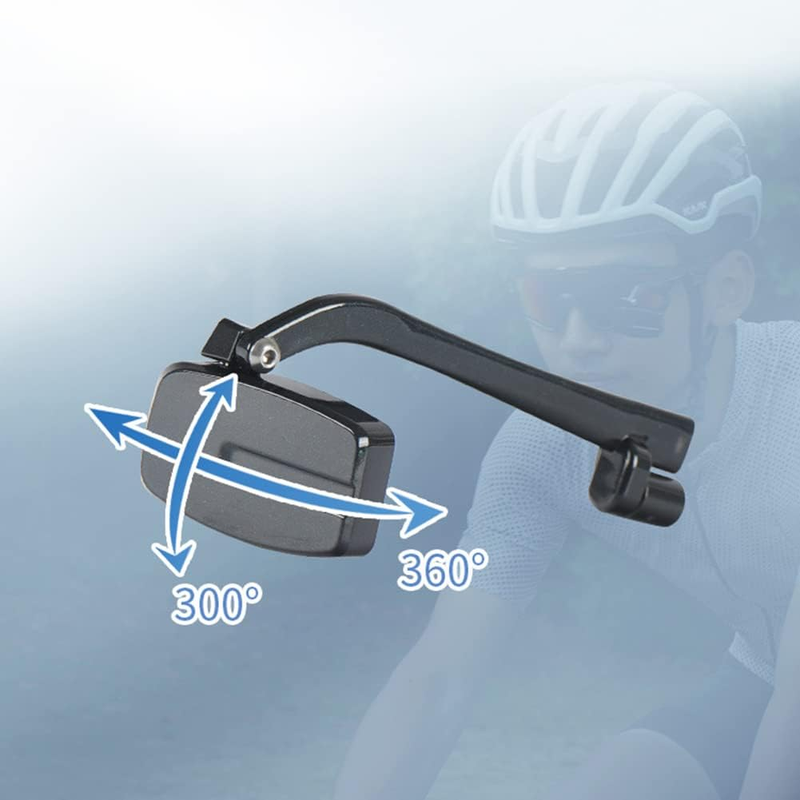 Bicycle Cycling Glasses Rearview Mirror,Multi-Angle Adjustable Mini Helmet Refle