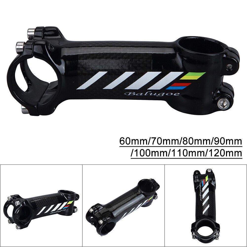 Aluminum+Carbon Fiber Road/MTB Bike 31.8mm Stems Riser 6&deg; 60mm 70mm-120mm