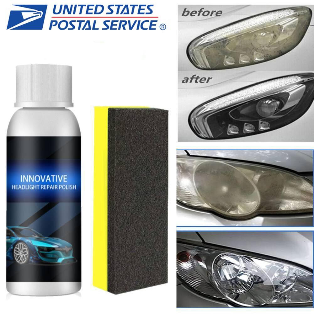 Headlight Cover Len Restorer Cleaner Repair Liquid Polish Car Accessories 20ml