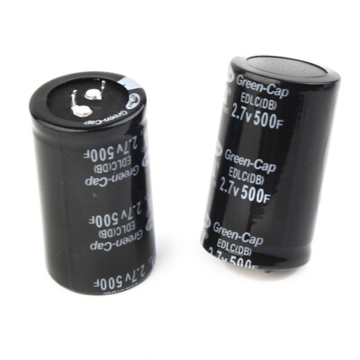 1/2/6/10pcs Black 2.7V Farad Capacitor 500F 35*60MM Super 2.7V 500F Capacitor